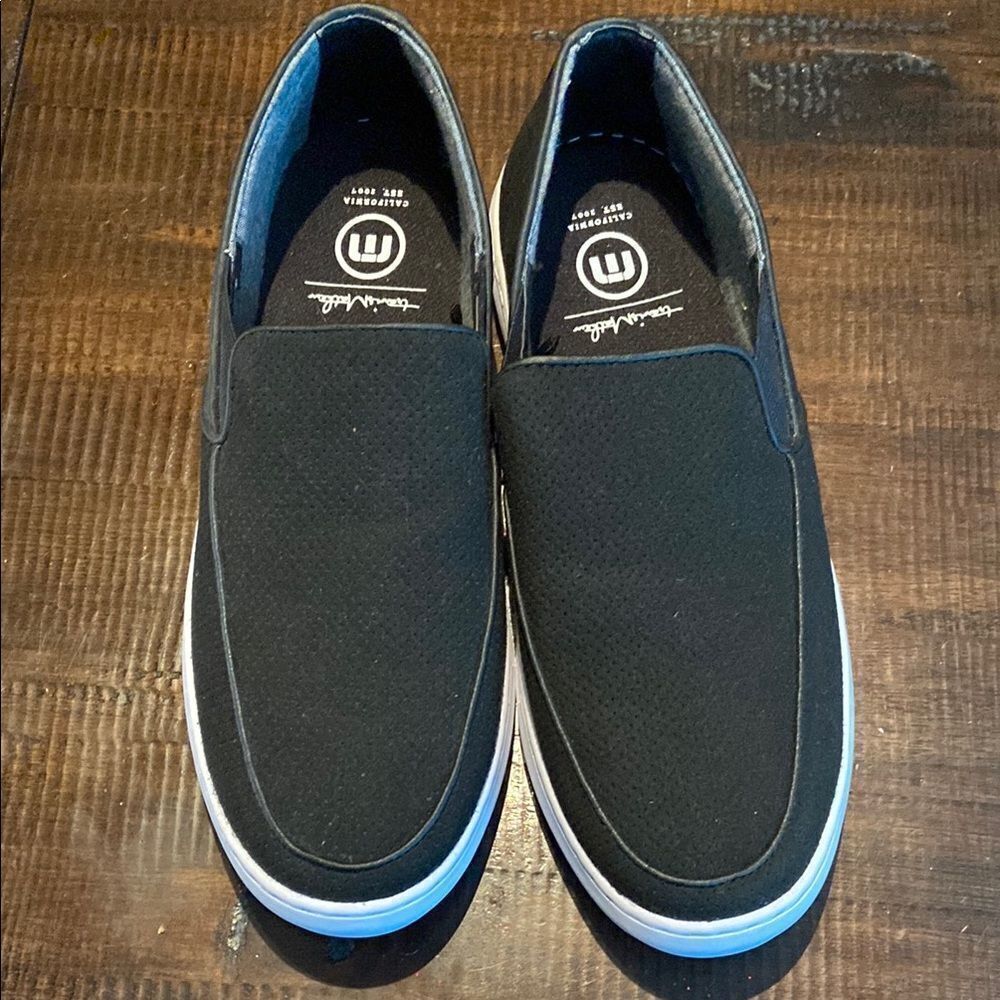 Travis Mathew Phenomenon Men's Black Slip-On Shoes Size 11